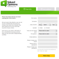 Valued Opinions UK Surveys Website